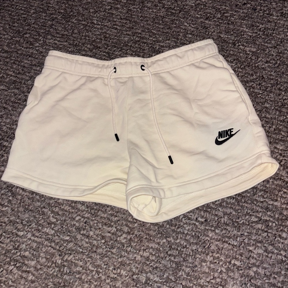 Nike Women's Cream Athletic Shorts